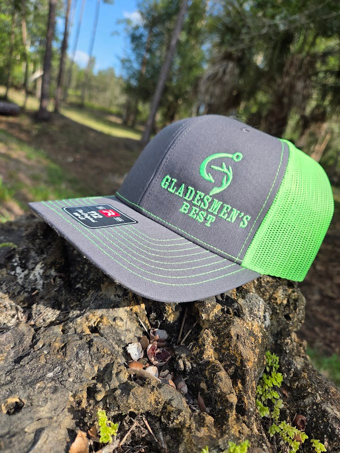 Gladesmen's Best Side Logo Snap Back Neon Green