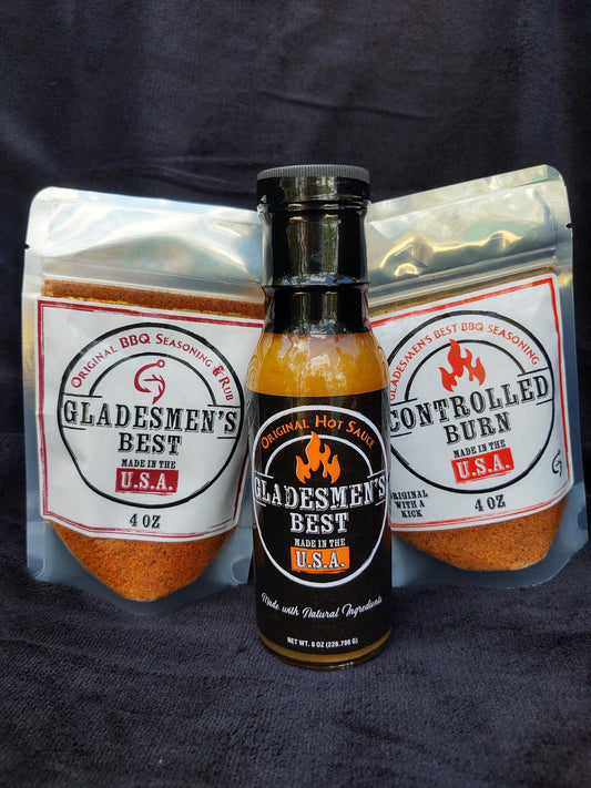 4oz Hot Sauce & Seasoning Gift Set