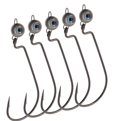 Reaction Tackle Tungsten Free Swing Jig Head- 5-Pack - New