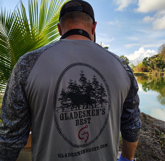 Gladesmen's Best Dri-Fit Digital Camo Long Sleeve in Grey