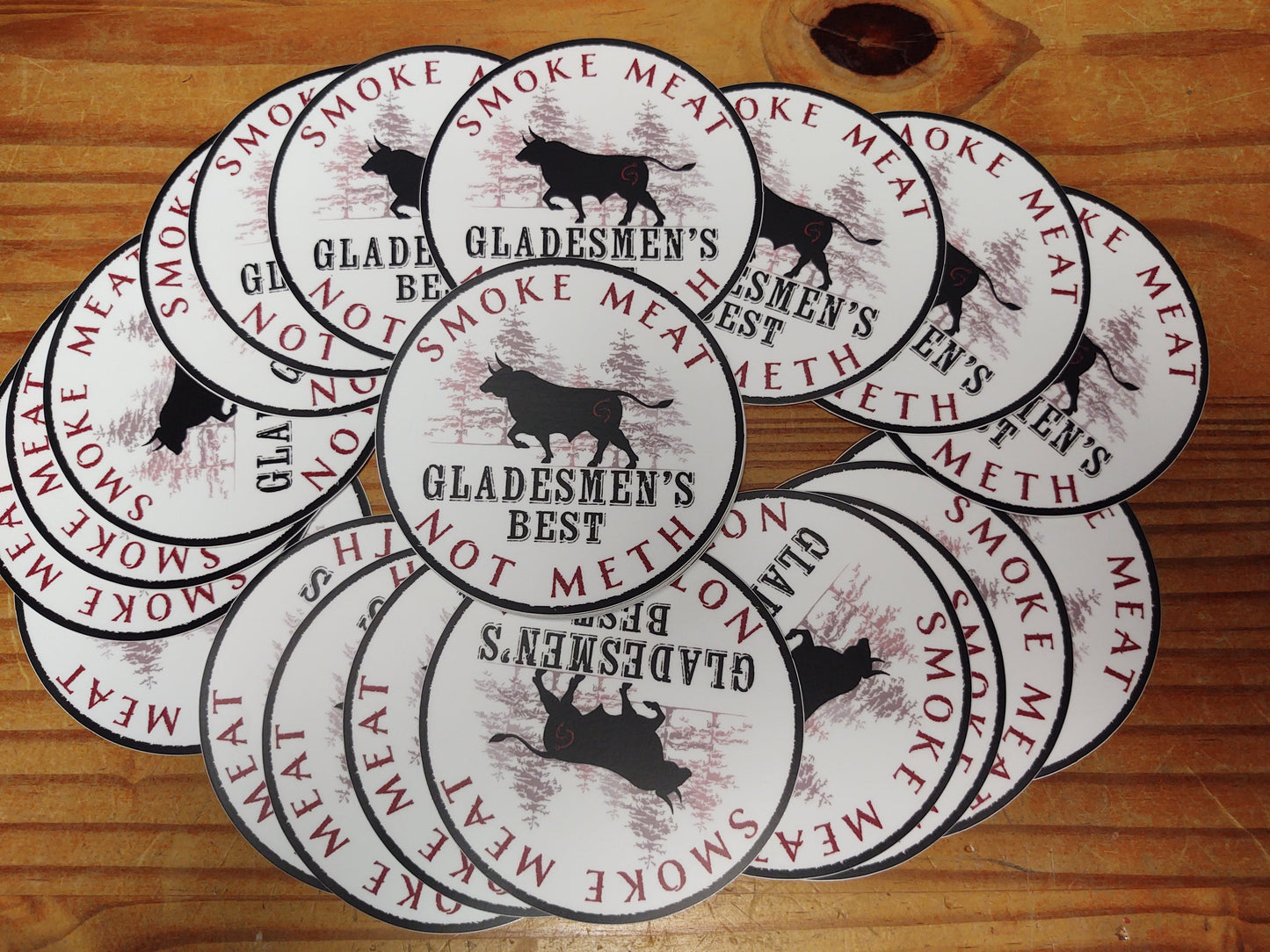 4" Round Gladesmen's Best Stickers