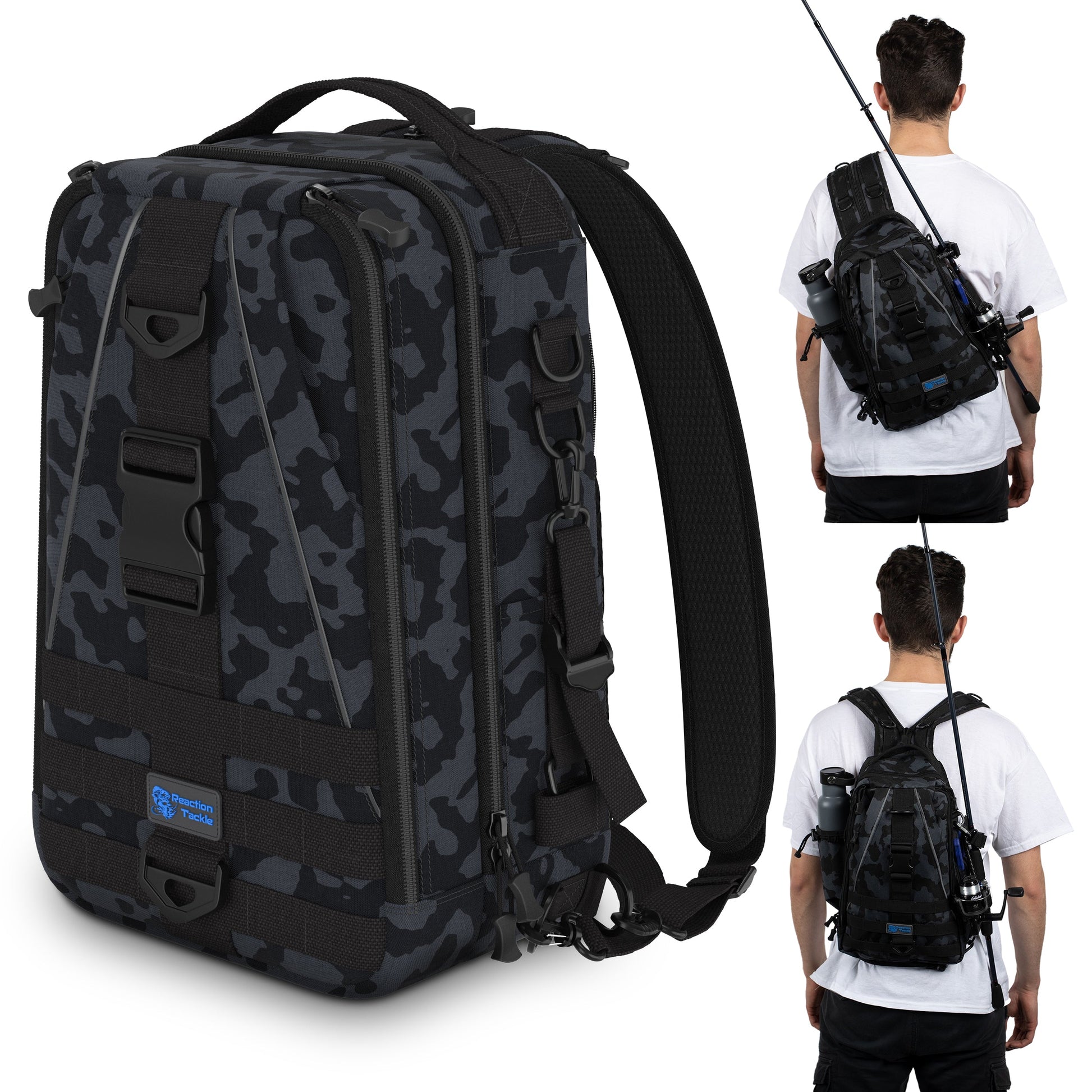 best sling tackle bag Reaction Tackle Fishing Tackle 2-in-1 Sling Bag/Backpack- 3 Sizes – Gladesmen's Best