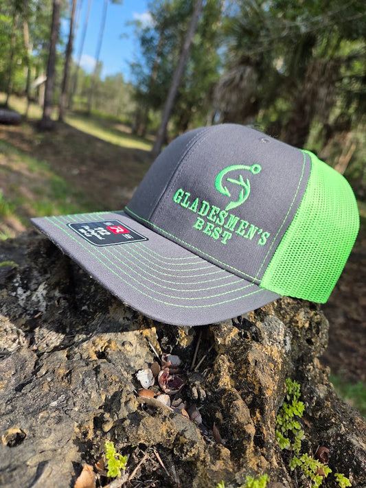 Gladesmen's Best Side Logo Snap Back Neon Green