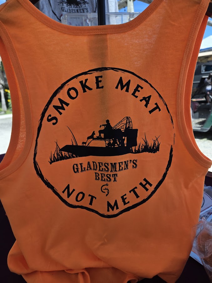 Smoke Meat Not Meth Tank Top Orange